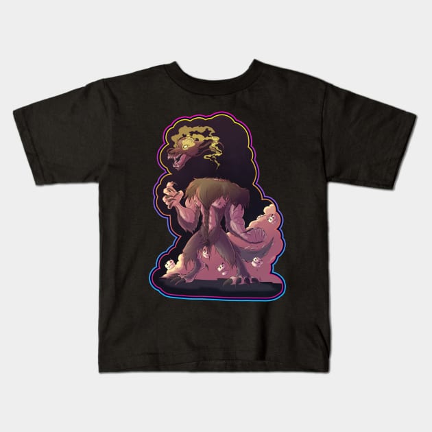 Bisckie Boi Kids T-Shirt by BloodFuryArt